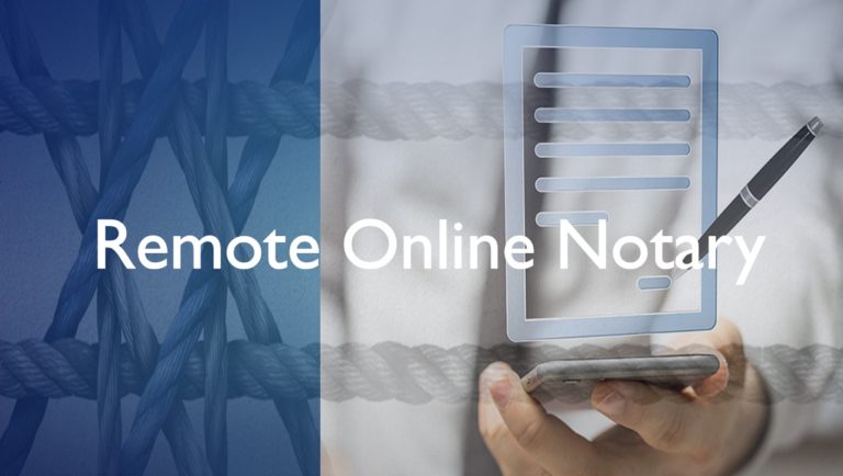 Remote Online Notary RON - Oppenheim Law
